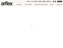 Tablet Screenshot of company.arflex.co.jp
